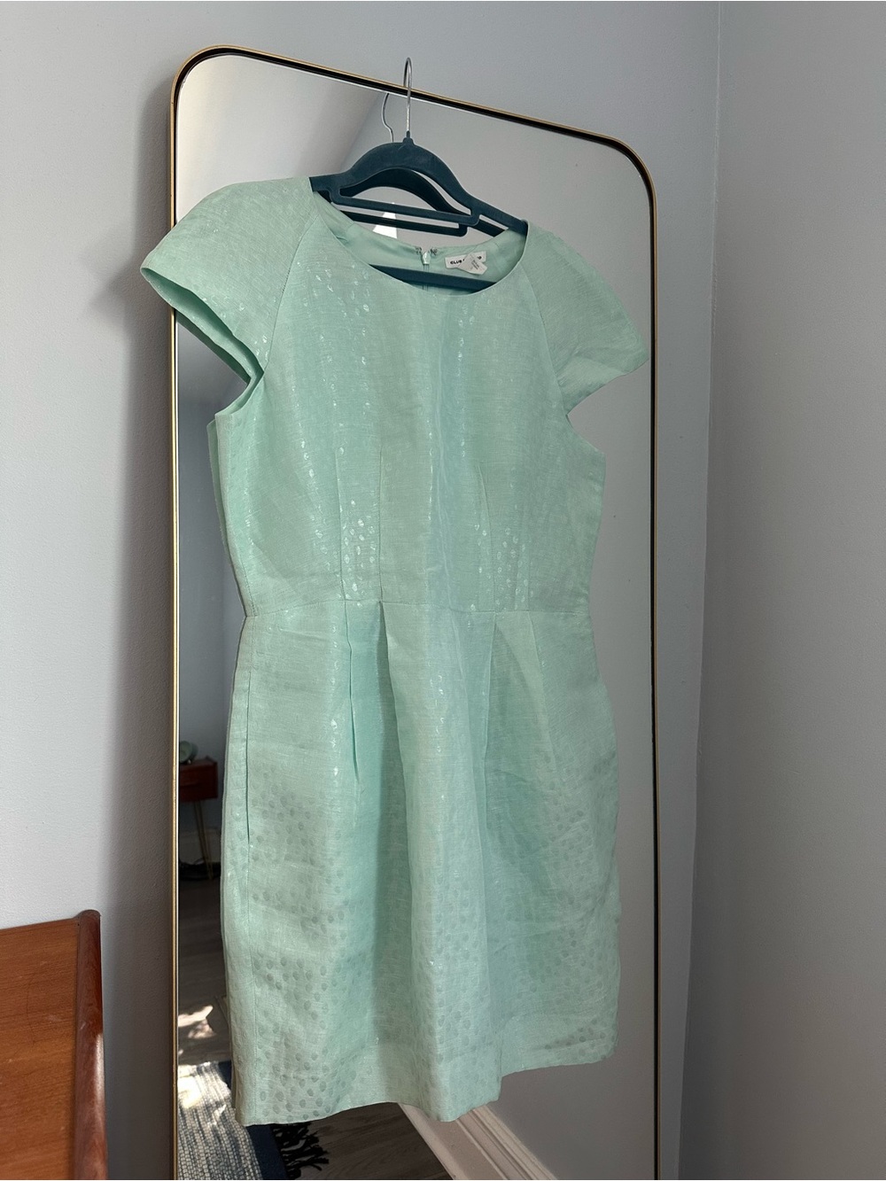 Club Monaco Mint Green Fit & Flare Dress
